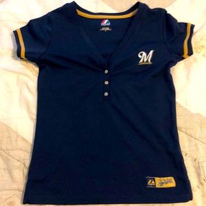Milwaukee Brewers size small women’s top jersey